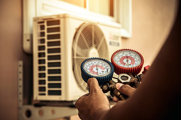 Professional Hvac technician working in Gambier, OH